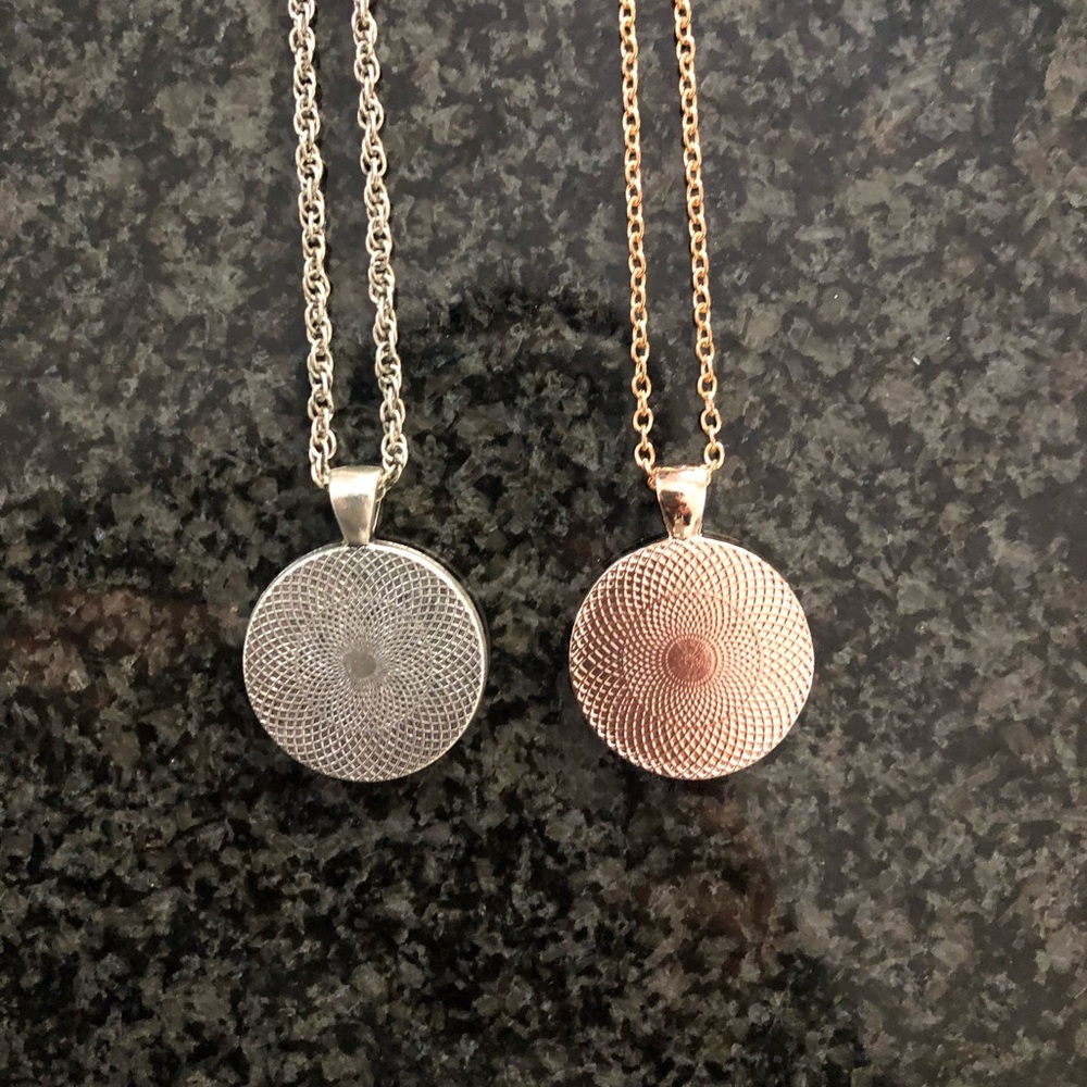 Handmade Rose Gold and Silver Statement Necklaces